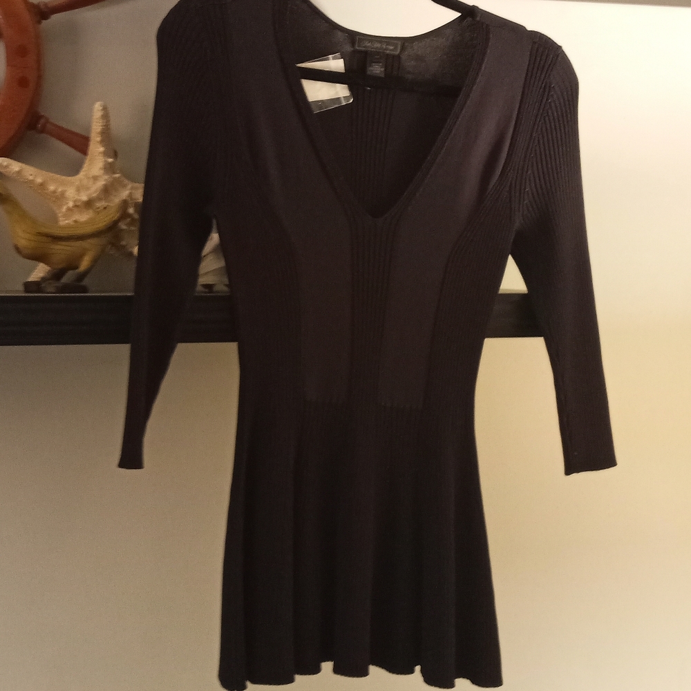 Saks Fifth Avenue Black Sweater NWT